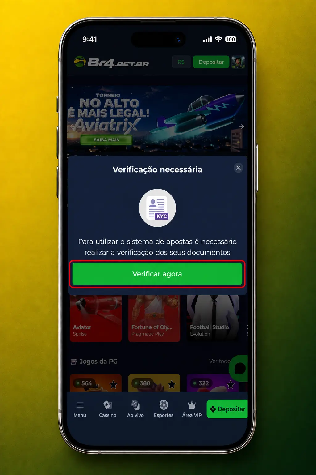 Apostas em e-sports pelo aplicativo móvel BR4bet com odds ao vivo e depósito via Pix