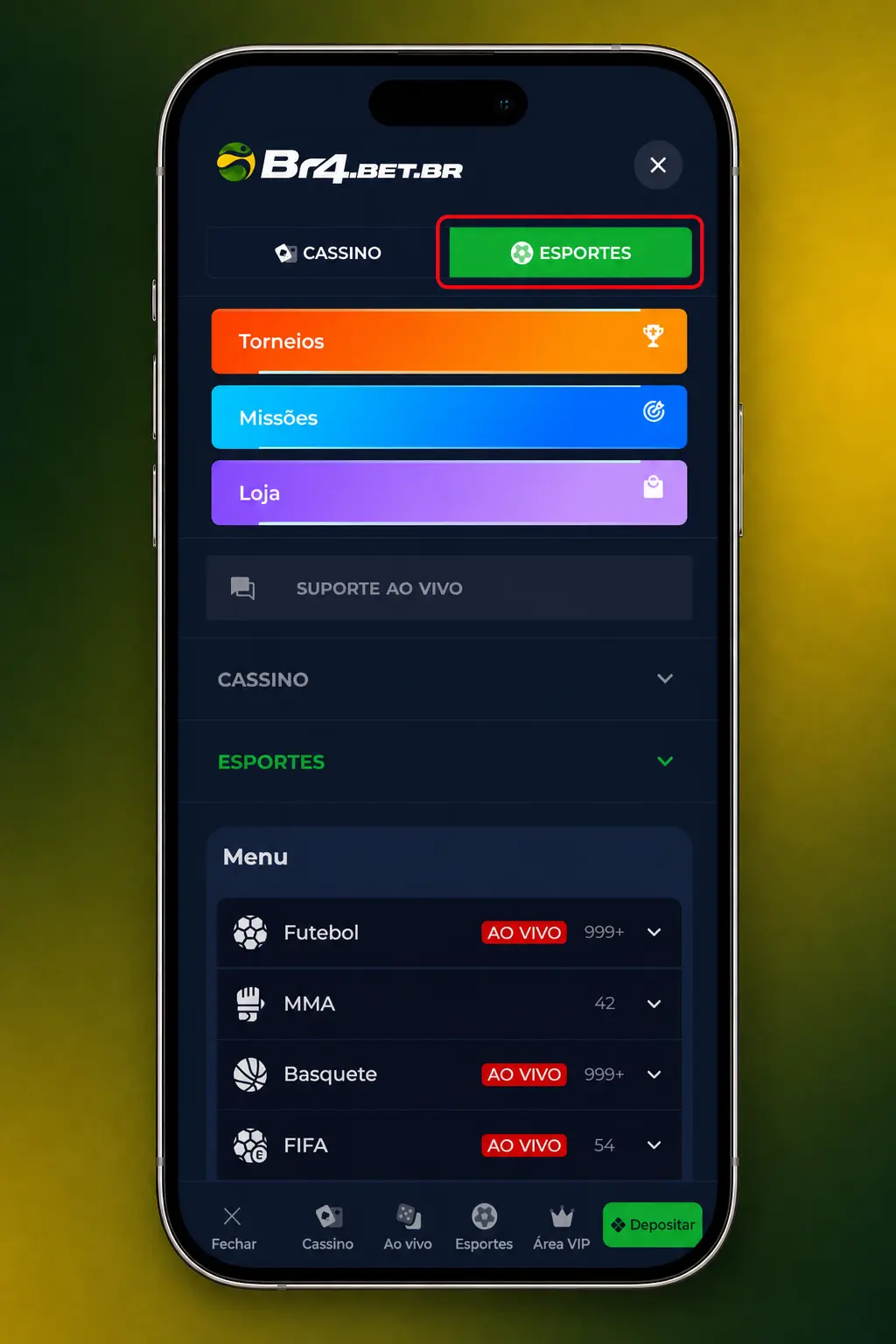 App BR4bet para apostas em Fórmula 1 com mercados ao vivo, odds e notificações push no Android