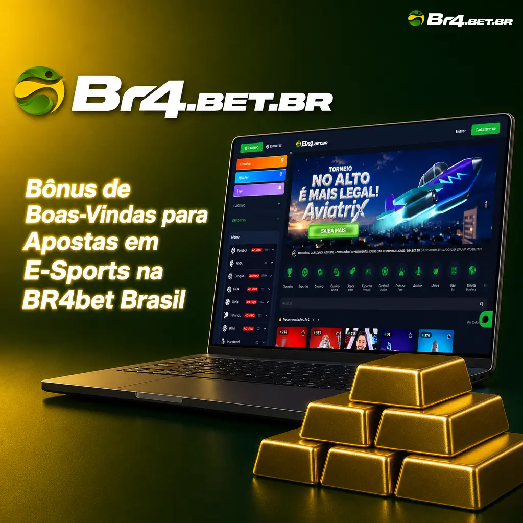 Bônus de 100% até R$300 no primeiro depósito da BR4bet para apostas em e-sports no Brasil