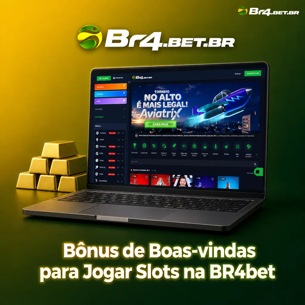 Bônus de boas-vindas da BR4bet: 100% até R$300 no primeiro depósito para jogar slots como Fortune Tiger e Gates of Olympus.