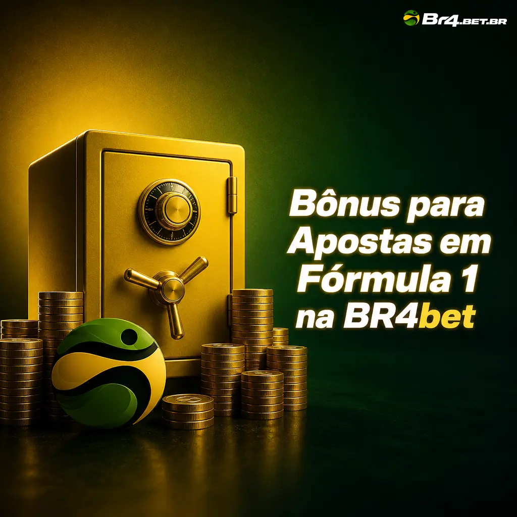 Bônus de boas-vindas BR4bet de 100% até BRL 700 para apostas em Fórmula 1, com rollover de 3x em odds mínimas de 1,80.