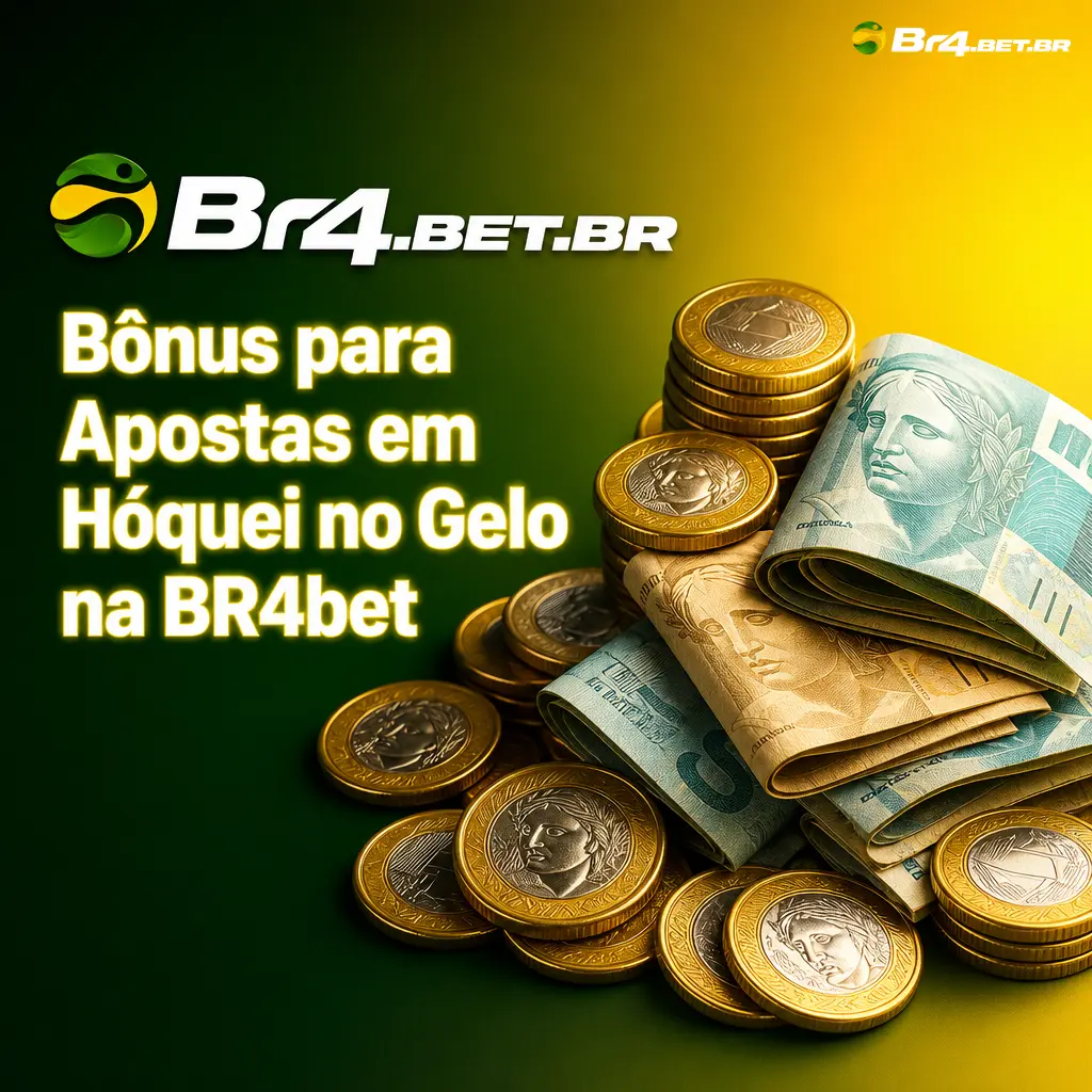 Bônus de 100% até 500 BRL para apostas em hóquei no gelo na BR4bet, incluindo NHL, KHL e Olimpíadas 2026