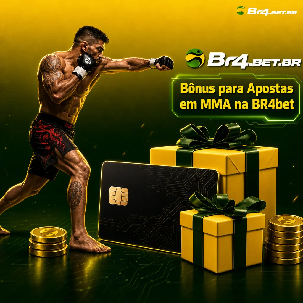 Bônus de boas-vindas BR4bet: 100% até 500 BRL para apostas em MMA, com rollover de 3x em 7 dias