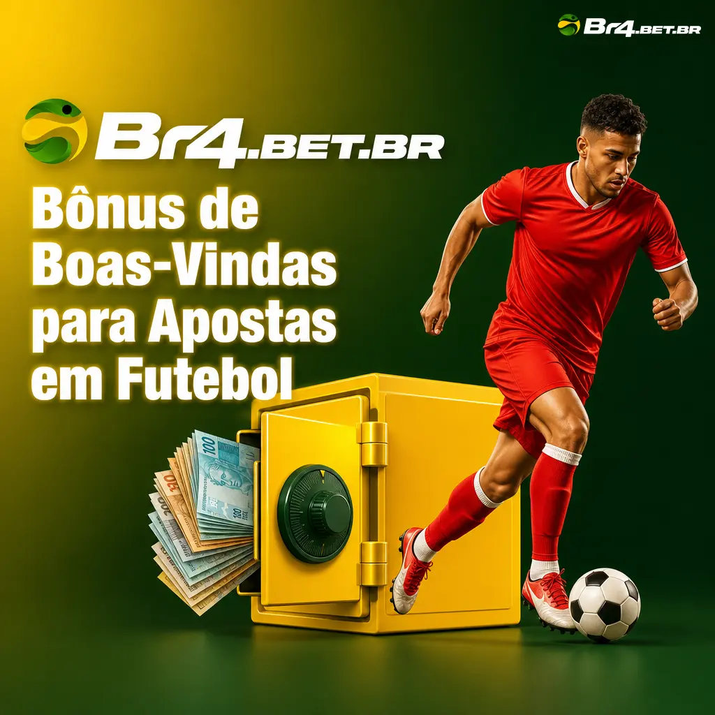 Bônus de boas-vindas BR4bet: 100% até R$300 no primeiro depósito para apostas em futebol pré-jogo e ao vivo.
