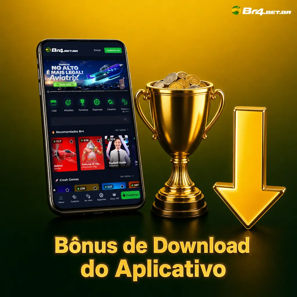Bônus de download do app BR4bet: 20 rodadas grátis no slot Fortune Ox sem depósito, válido no primeiro login