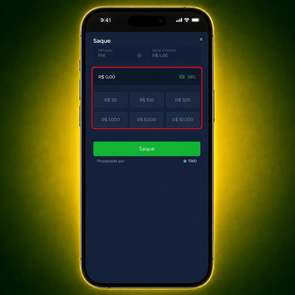 Passo a passo para sacar fundos no aplicativo BR4bet com confirmação via Pix