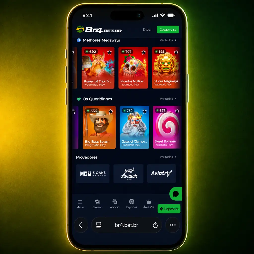 Guia passo a passo para instalar o aplicativo BR4bet em iPhone ou iPad pela App Store ou navegador.