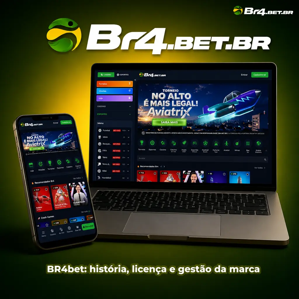 BR4bet: história da marca, licença internacional de apostas e estrutura de gestão administrativa fora do Brasil.