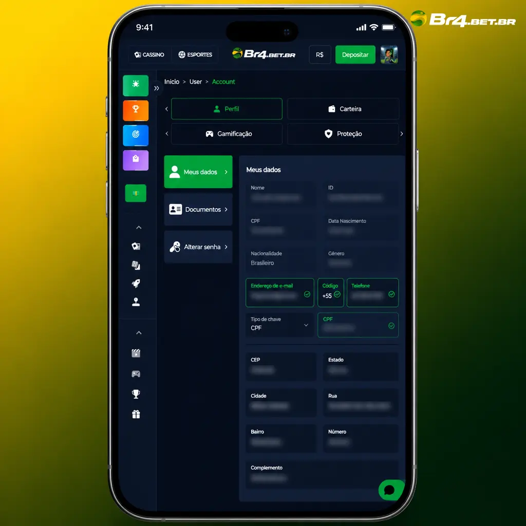 Verificação de Conta KYC no BR4bet: envio de RG ou CNH e comprovante de endereço para liberar saques com segurança