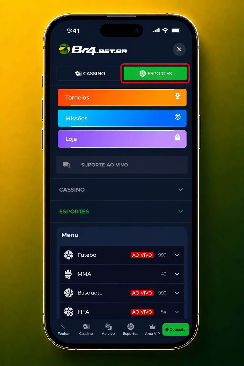 Passo a passo ilustrado de como se cadastrar e apostar em CS2 na BR4bet, do depósito via PIX à confirmação do bilhete.