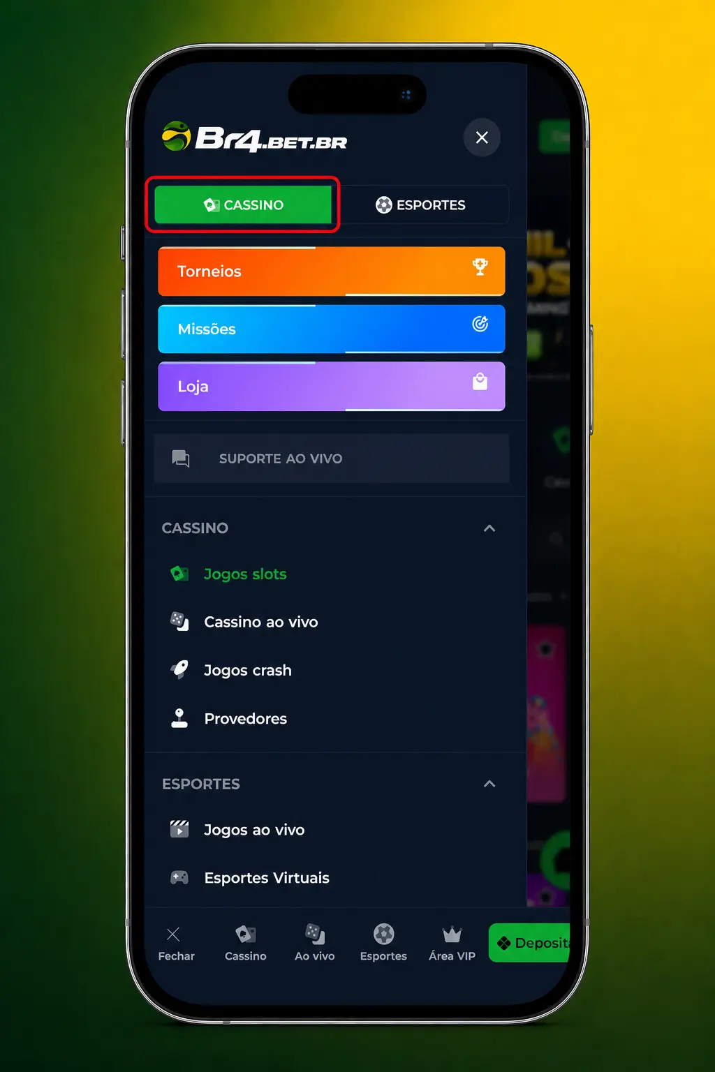 Passo a passo para começar a jogar slots na BR4bet: login, depósito via Pix, acesso ao catálogo e primeira aposta.