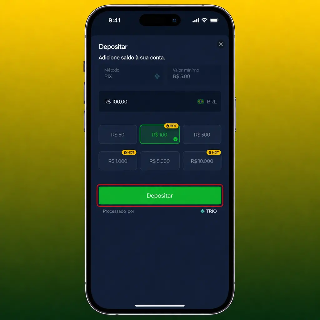Passo a passo para depositar no BR4bet via Pix em menos de 1 minuto