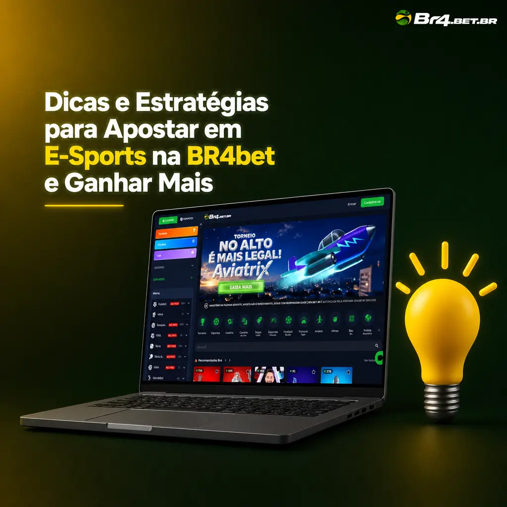 Dicas e estratégias para apostar em e-sports na BR4bet: orçamento, odds e análise de equipes para ganhar mais.
