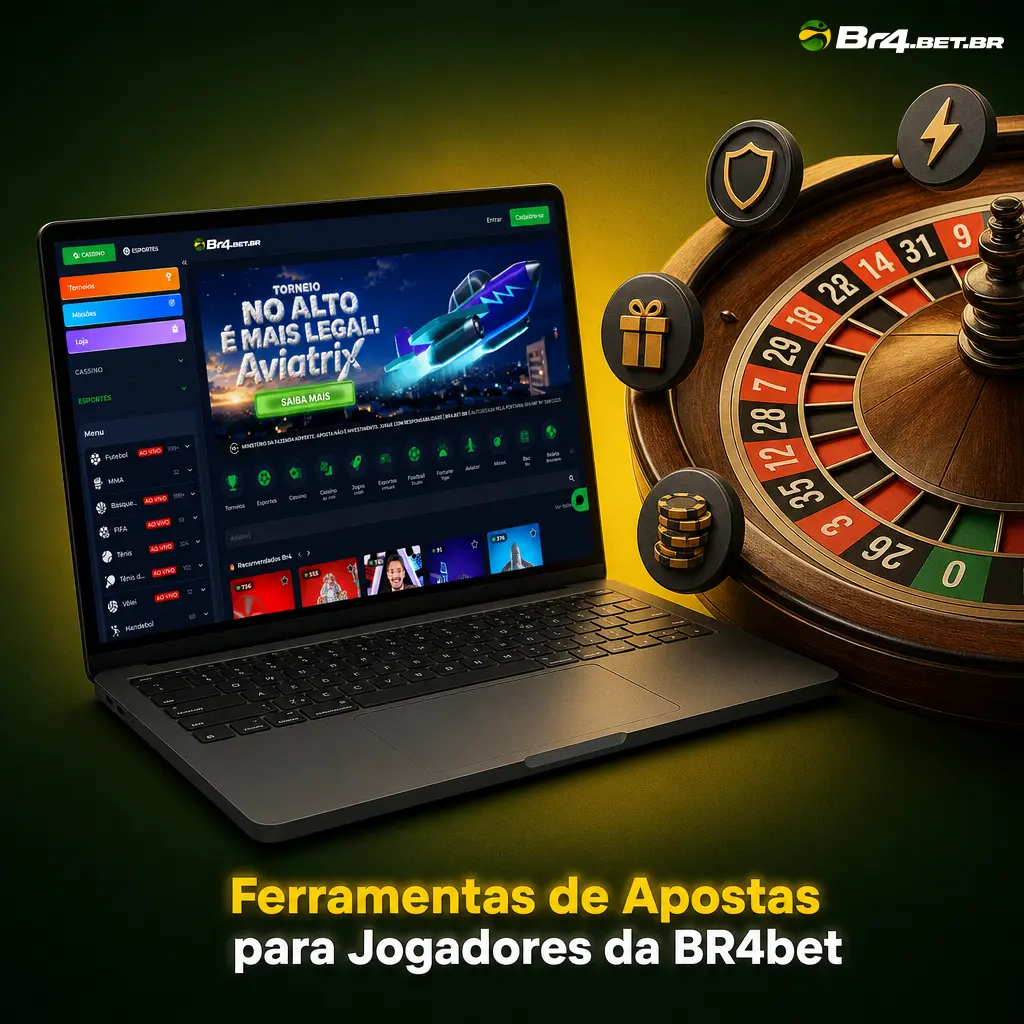 Ferramentas de apostas da BR4bet: estatísticas, análises, transmissão ao vivo, seguro de múltipla, boost de odds e cash out.