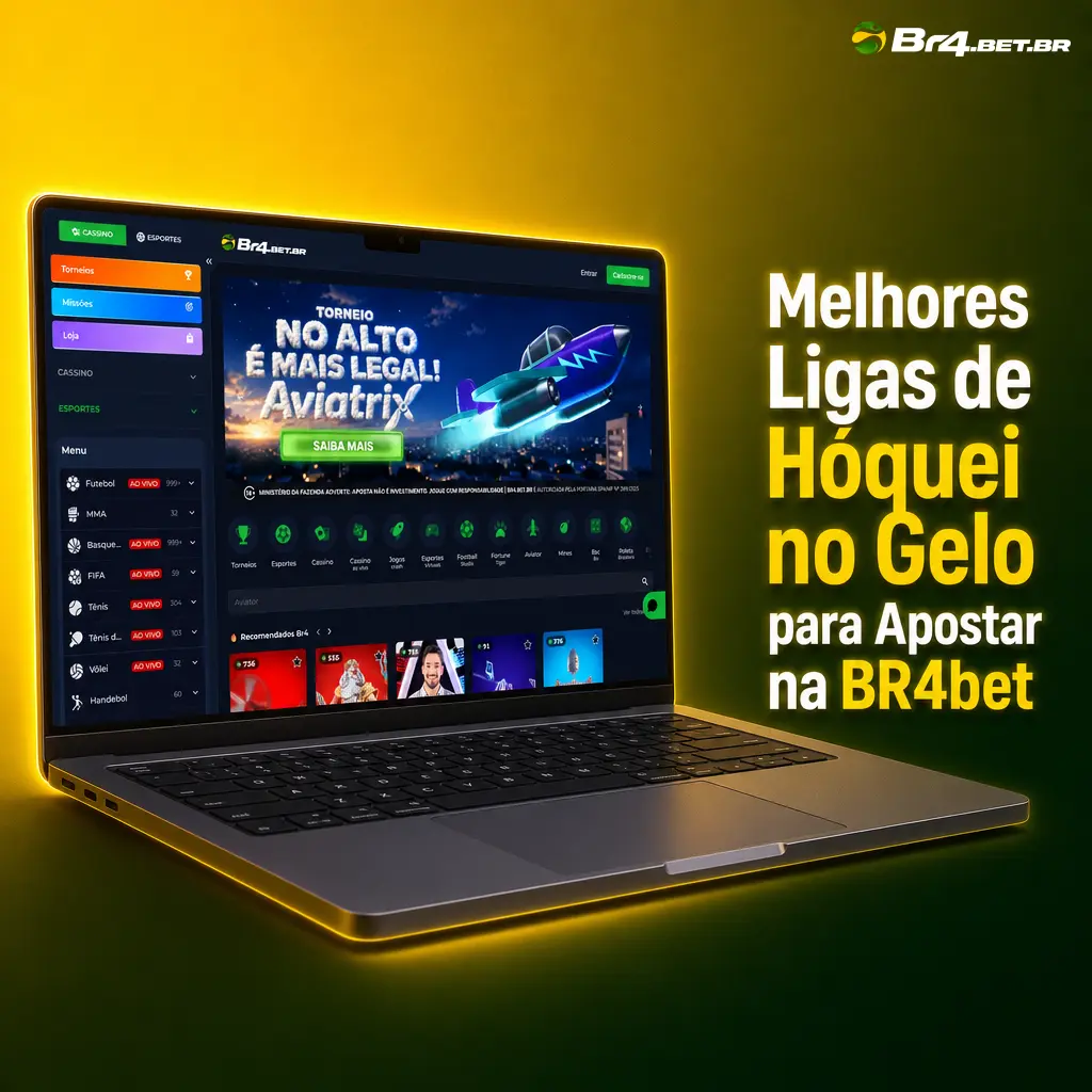 Melhores ligas de hóquei no gelo para apostar na BR4bet: NHL, KHL, Liiga, SHL, Extraliga e torneios da IIHF.
