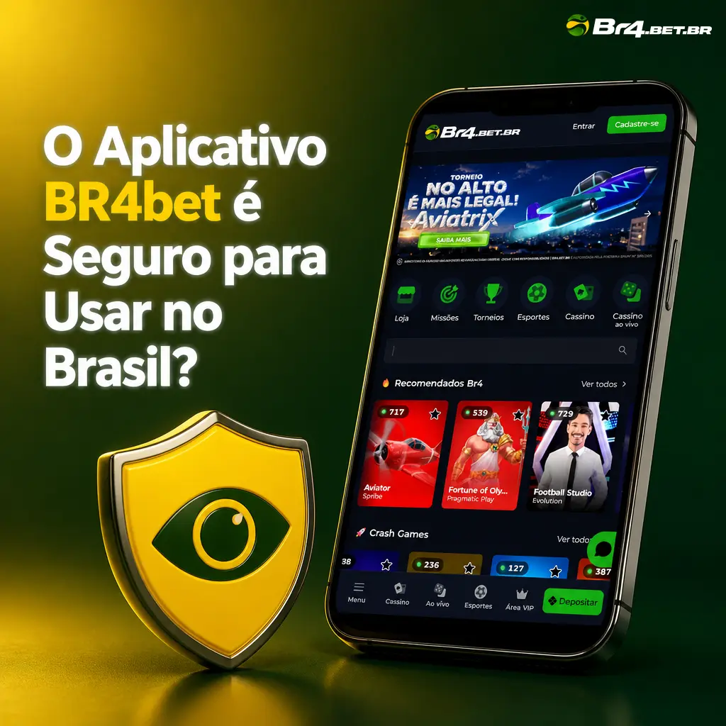 Aplicativo BR4bet seguro para apostas no Brasil, com criptografia e proteção de dados em transações via Pix.