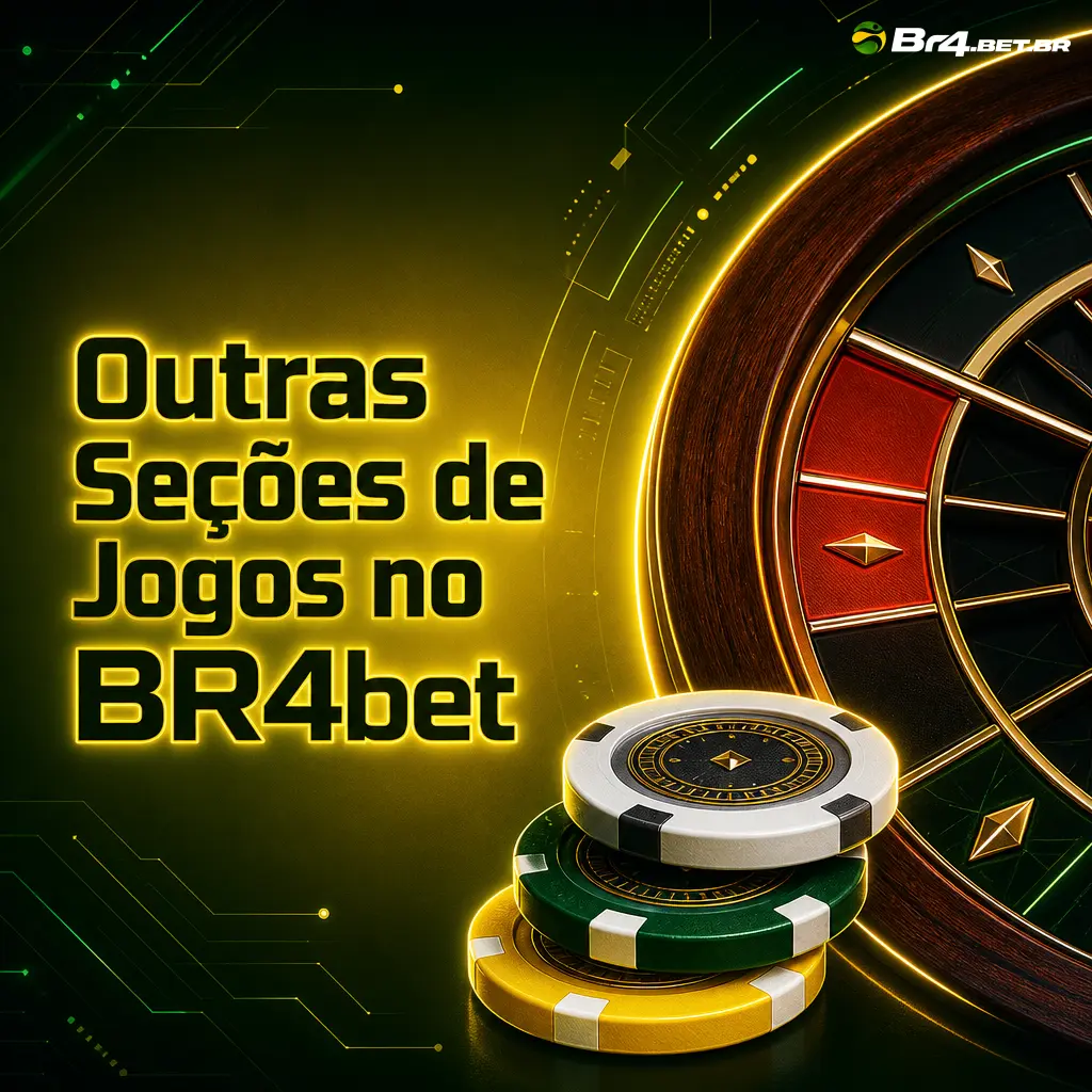 Outras seções de jogos no BR4bet: bingo eletrônico, raspadinhas digitais e esportes virtuais com resultados rápidos.