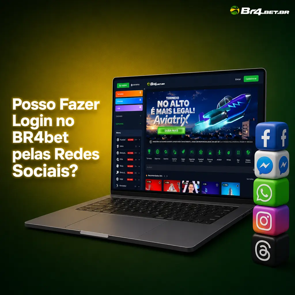 Login no BR4bet pelas redes sociais, como Telegram ou Google, de forma rápida e sem precisar digitar senha.