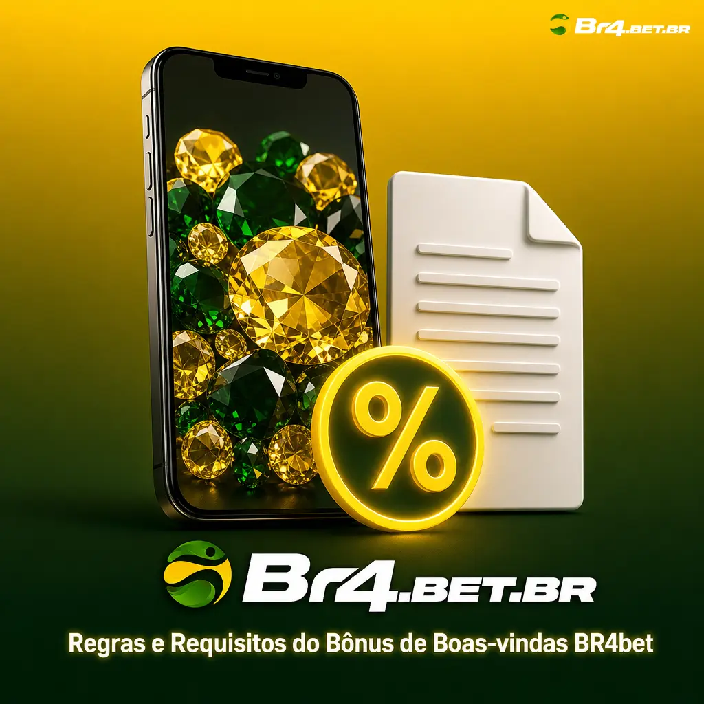 Regras e requisitos do bônus de boas-vindas BR4bet: idade mínima, depósito, rollover e verificação de identidade.