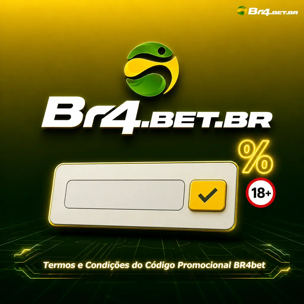 Termos e condições do código promocional BR4bet: depósito mínimo, rollover, prazos e regras para resgate do bônus de 100%.
