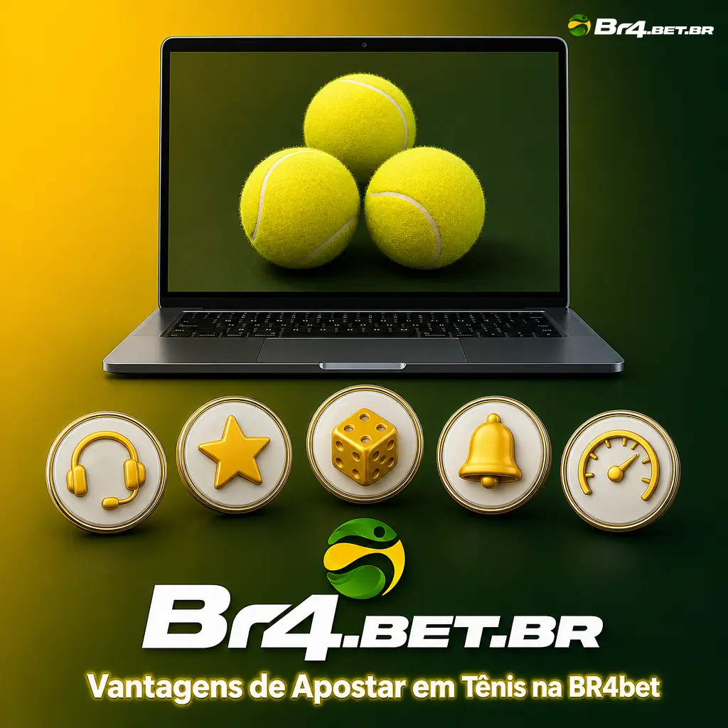 Vantagens de apostar em tênis na BR4bet: mercados variados, odds ao vivo, cash out, PIX e suporte 24h em português.